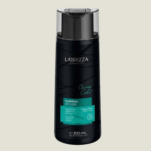 LA’BRIZZA Cleaning Control Scalp Detox Shampoo Ice Cool 300ml bottle on white background
